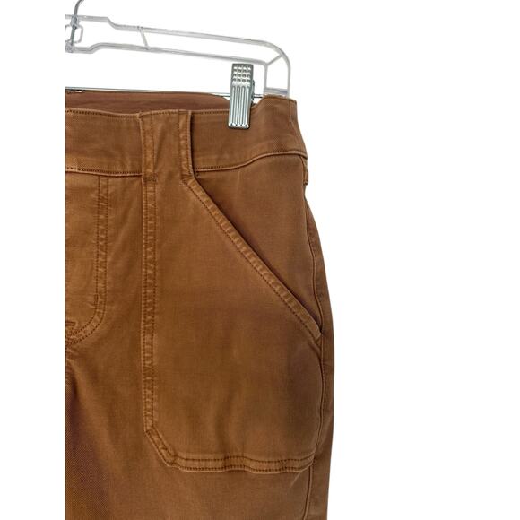 Spanx Brown Stretch Pull On Twill Slim Ankle Cargo Pant Size Large Style 20311Q - Picture 9 of 14